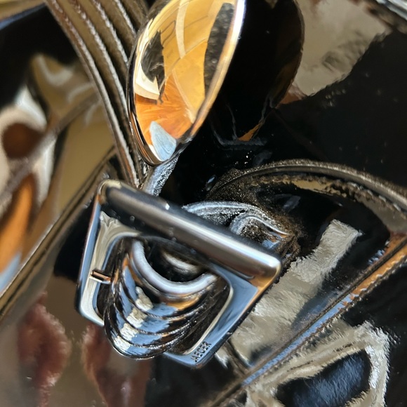 Jaeger Black Faux Patent Tote Bag - Picture 5 of 6